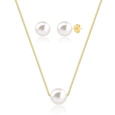 Conjunto Solitário Pérola