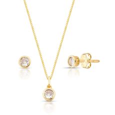 Conjunto Ponto de Luz Dourado