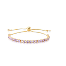 Pulseira Riviera 3mm Cravação em Zircônia e Fecho Shambala Referência: PUL-651-1