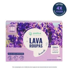 Lava Roupas em Pó Lavanda 400g - Positiv.a
