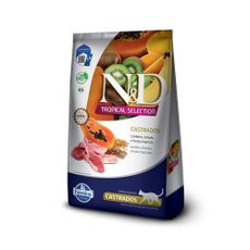 Ração Farmina ND Tropical Selection para Gatos Adultos Castrados Sabor Cordeiro, Cereais e Frutas Tropicais 7kg