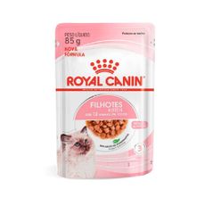 Ração Úmida Pedaços ao Molho Royal Canin Sachê para Gatos Filhotes com Até 12 Meses 85 g