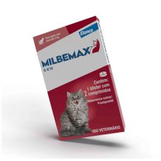 Vermifugo Elanco Milbemax FC para Gatos de 2 Kg a 8 Kg com 2 Comprimidos