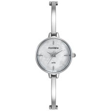  + 2 Relógio Feminino Bracelete Madrepérola Prata