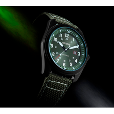 Relógio Orient Masculino Pulseira Tecido Verde