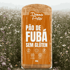 Pão de Fubá Sem Glúten/Açúcar/Lactose - 400g - Donna Asta