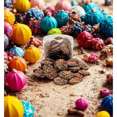 Moedas de Chocolate 56% Cacau Chai Tubo - 100g - Tnuva