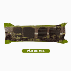 Pão de Mel Zero Açúcar Sem Glúten - 155g - Donna Asta