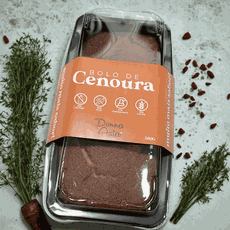 Bolo de Cenoura Sem Glúten - 300g - Donna Asta