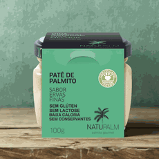 Patê de Palmito Ervas Finas - 100g - Natupalm