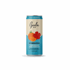 Kombucha Lata - Tangerina com Hibisco - 269ml - Gula Fit