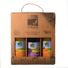 Caixa de Sucos Integrais- Uva, Tangerina e Laranja - 3x 300ml - Coopernatural
