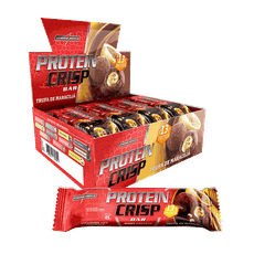 BARRA DE PROTEINA CRISP 45GR TRUFA DE MARACUJA CAIXA C/12