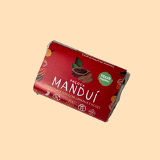 Paçoca com chocolate 70% cacau, laranja e nozes | Manduí
