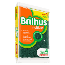 ESPONJA BRILHUS MULTIUSO ABRASIVA L4-P3