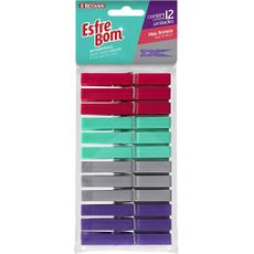 PRENDEDOR DE ROUPA PLAST CLASSIC ESFREBOM C\/12UNID