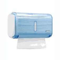 DISPENSER\/TOALHEIRO MULTIPLO URBAN GLASS AZUL C19283