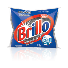 PALHA DE ACO BRILLO MEDIA N.1 25G