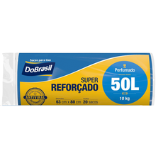 SACO DE LIXO 050L AZUL PERFUMADO C\/20UN