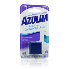 BLOCO SANITARIO AZULIM P\/ CX ACOPLADA LAVANDA 50G