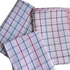 PANO DE CHAO XADREZ BRANCO 45X70CM