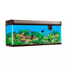 Aquário Boyu Curvo 150 472 Litros Preto Champagne