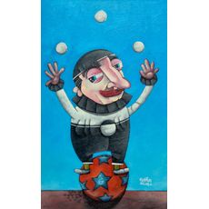 Clayton Silva - Equilíbrio - Óleo sobre tela - 50x30cm - a.n.v - 2016_com_moldura