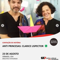 [23/08] Espetáculo Anti Princesas: Clarisse Lispector - SESI