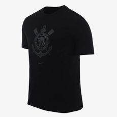 Camisa Corinthians Nike – Casual Preta Masculina (Black On Black)