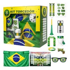 Kit Torcedor Brasil Copa Do Mundo 2026 - 12 Peças