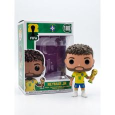 Boneco Colecionável Neymar Jr. Brasil #10 Estilo Funko Pop com Caixa | Decoração e Presente