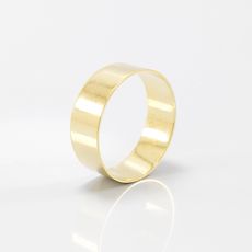 Aliança de Casamento 7mm Reta LISA Ouro 18k (Unidade)