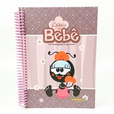 Diário do Bebê com Smilinguido e sua turma - Feminino Roxo