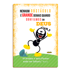 Placa Decorativa em MDF Smilinguido - Nenhum Obstáculo 