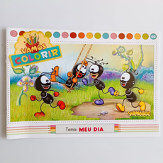 Livro Vamos colorir Smilinguido - Meu dia