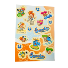 Cartela Adesiva Turminha do Querubim - Espanhol