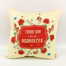 Almofada Todo dia é dia de Agradecer