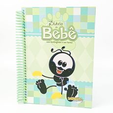 Diário do Bebê com Smilinguido e sua turma - Masculino Verde