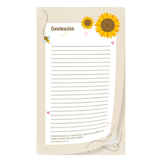 Bloco de Anotações Smilinguido - Girassol