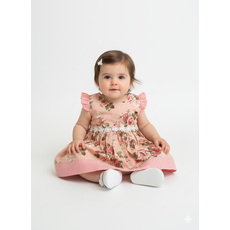 Vestido de Bebê 100% Algodão - Amore