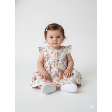 Vestido de Bebê 100% Algodão - Juliana