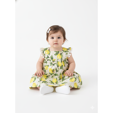 Vestido de Bebê 100% Algodão - Limão