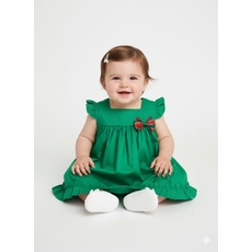 Vestido de Bebê 100% Algodão - Celina