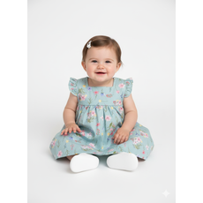 Vestido de Bebê 100% Algodão - Aurora