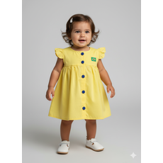 Vestido Infantil 100% Algodão - Copa