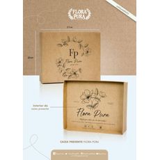 CAIXA DE PRESENTE ESPECIAL FLORA PURA (COM TAMPA) TAM G