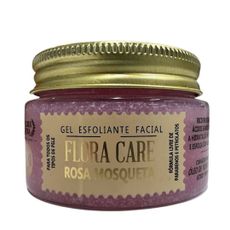 GEL FACIAL ESFOLIANTE DE ROSA MOSQUETA- 120ML - FLORA PURA