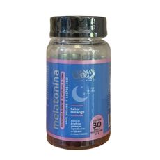 MELATONINA GOMA SABOR MORANGO 30 UNID FLORA PURA