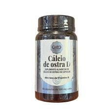 CALCIO DE OSTRA D 500MG COM 60 CAPS