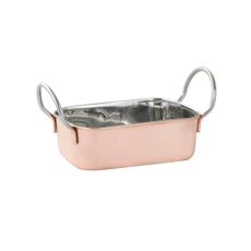 MINI CAÇAROLA RETANGULAR BRONZE